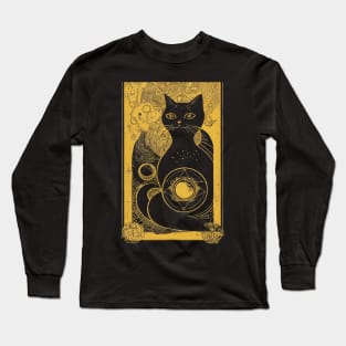 Black Cat Tarot Long Sleeve T-Shirt